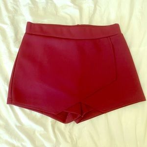 Burgungy Skort